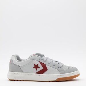 Converse Unisex Pro Blaze Classic Leather Suede Low Shoes Gray/Burgundy Size‎ 8